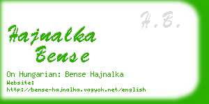 hajnalka bense business card